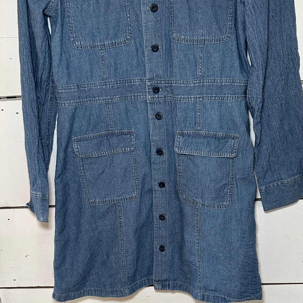 Madewell Denim Utility Shirtdress - Picture 4 of 13